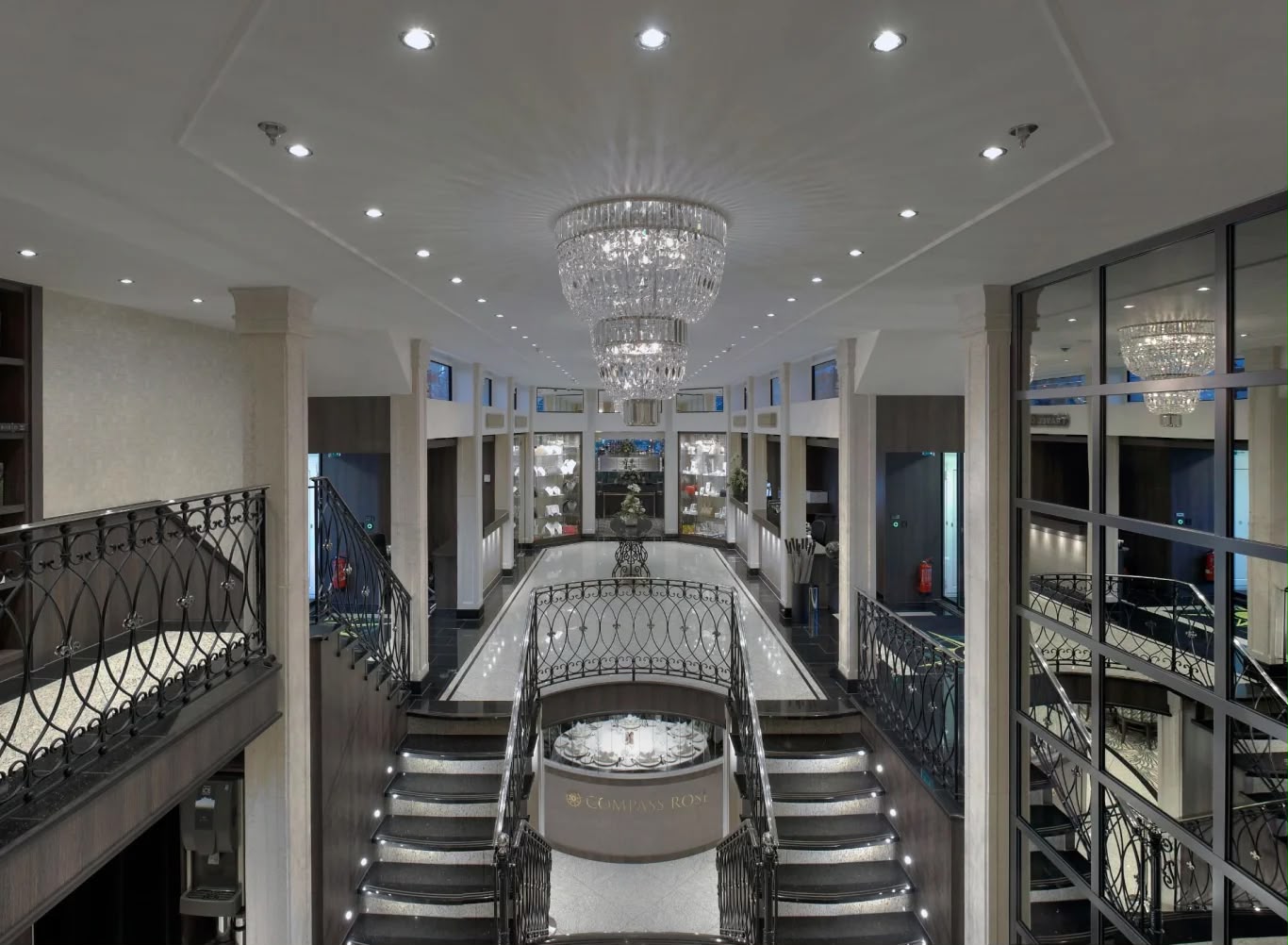 Restaurant met wijnkast